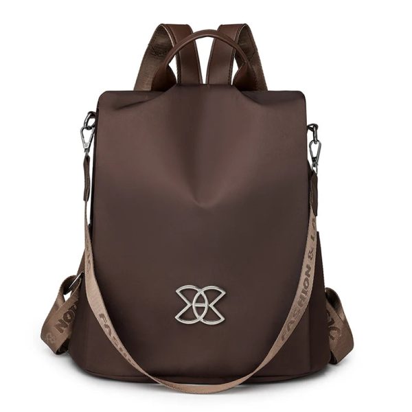 sac_antivol_femme_tendance_marron_face.jpg Sac à Dos Antivol Tendance pour Femme