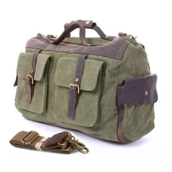 sac_de_voyage_bandouliere_couleur_vert_armee.jpg Sac de Voyage Bandoulière - Falcony Edition