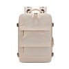 sac_dos_cabine_compartiment_chaussures_beige_vue_face.jpg Sac à dos Compartiment Chaussures