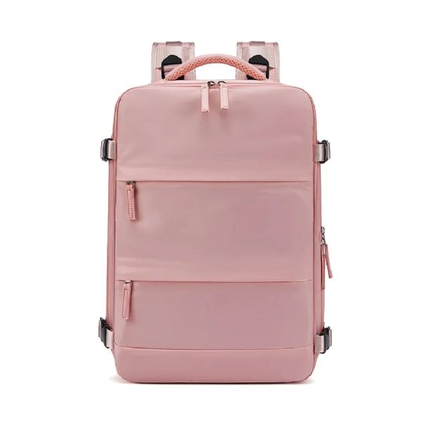 sac_dos_cabine_compartiment_chaussures_rose_vue_face.jpg Sac à dos Compartiment Chaussures