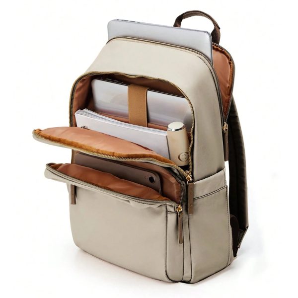 sac_dos_femme_ordinateur_leger_khaki_interieur.jpg Sac à dos Ordinateur Femme Léger