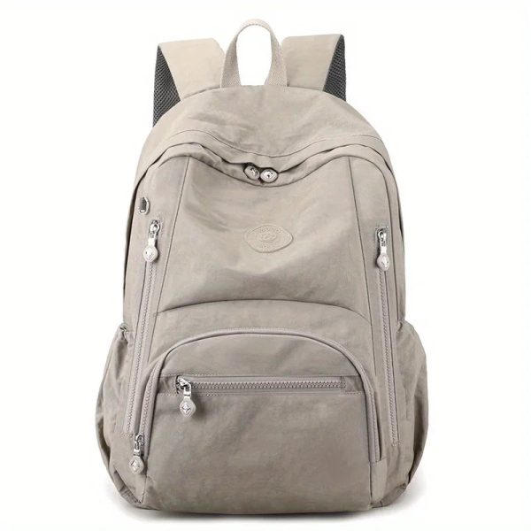 sac_dos_gris_multi_compartiment_femme_face.jpg Sac à dos Multi Compartiment Femme
