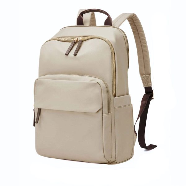 sac_dos_ordinateur_femme_leger_khaki_face.jpg Sac à dos Ordinateur Femme Léger