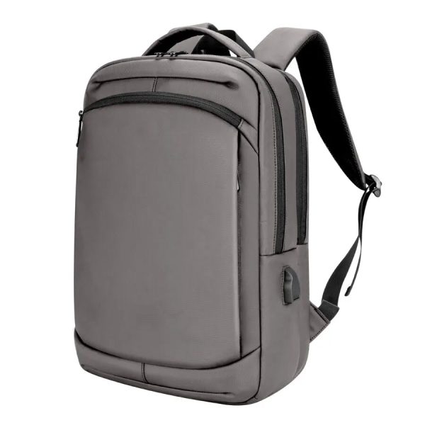 sac_dos_ordinateur_voyage_affaires_gris_profil.jpg Sac à Dos Ordinateur Voyage d'Affaires