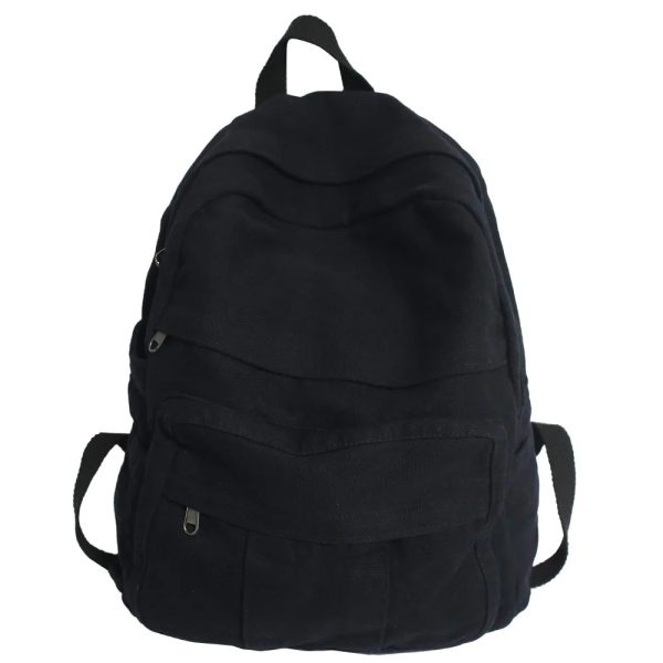 sac_dos_toile_homme_noir_face.jpg Sac à Dos en Toile Homme Militaire