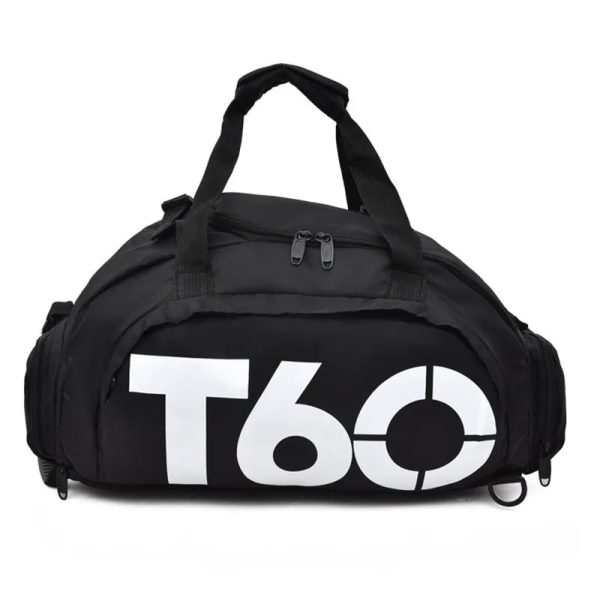 sac_sport_compartiment_chaussure_blanc_face.jpg Sac de Sport avec Compartiment Chaussure