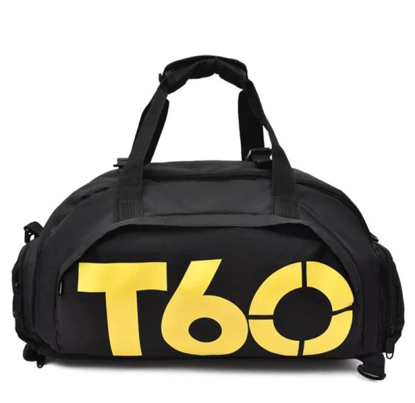 sac_sport_compartiment_chaussure_jaune_face.jpg Sac de Sport avec Compartiment Chaussure