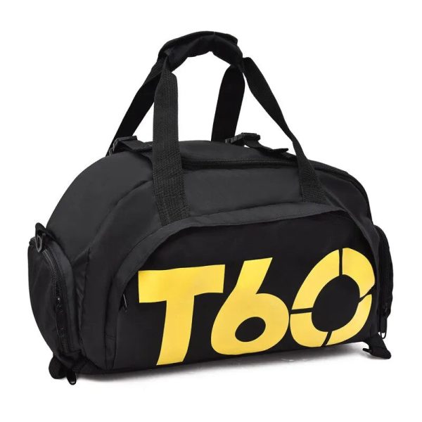sac_sport_compartiment_chaussure_jaune_profil.jpg Sac de Sport avec Compartiment Chaussure