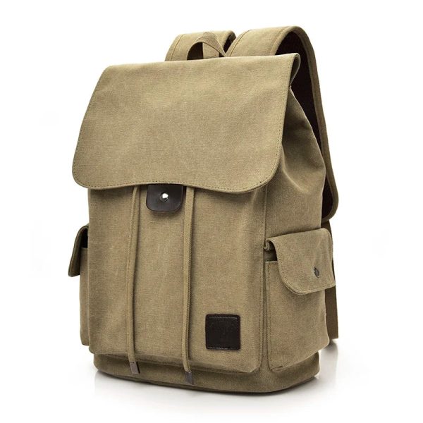 sac_toile_vintage_khaki_profil.jpg Sac à dos Toile Vintage - Retro Edition
