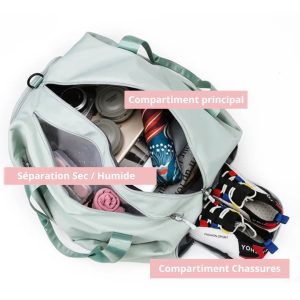sac_voyage_compartiment_chaussures_femme_interieur.jpg Sac de Voyage Femme avec Compartiment Chaussures