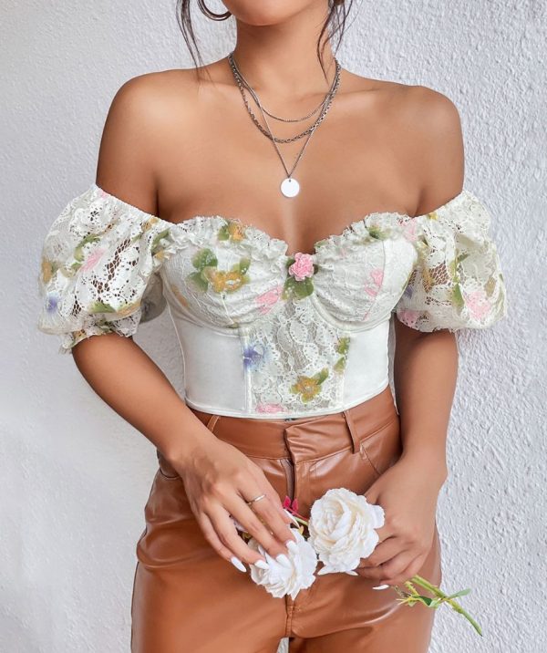 top-corset-blanc-fleuri.jpg Top Corset Blanc Fleuri