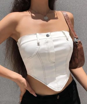Top Corset En Jean