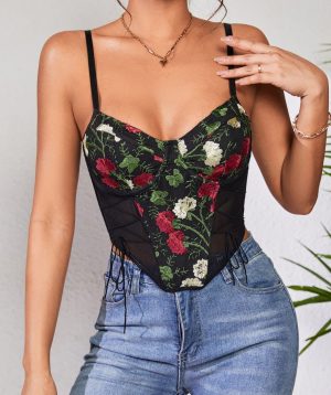 Top Corset Fleuri
