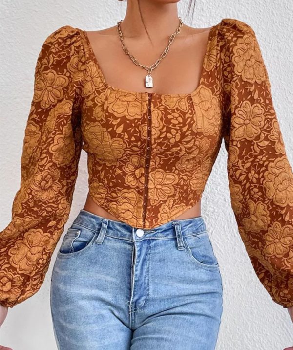 Top Corset Manche Longue