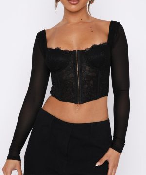 top-corset-noir-manche-longue.jpg Top Corset Noir Manche Longue