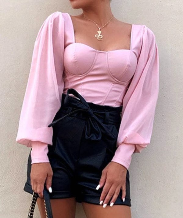 Top Corset Simili Cuir