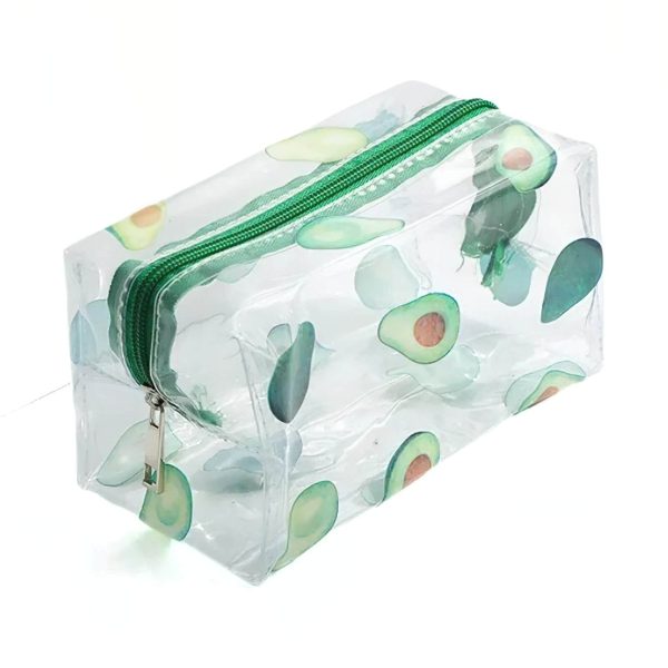 trousse_maquillage_transparente_avocat.jpg Trousse de Maquillage Transparente à Motifs