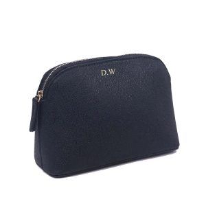 trousse_toilette_femme_personnalisee_noir_initiales_profil.jpg Trousse de Toilette Femme Personnalisée avec Initiales - Idée Cadeau