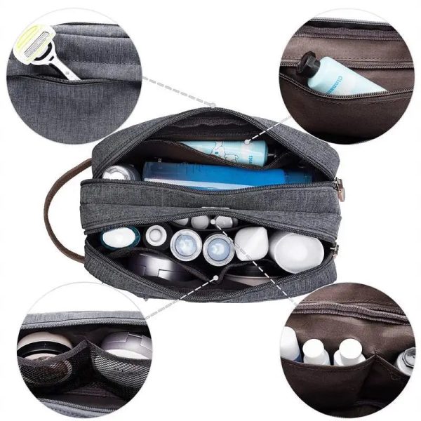 trousse_toilette_impermeable_homme_gris_caracteristiques.jpg Trousse de Toilette Imperméable Homme