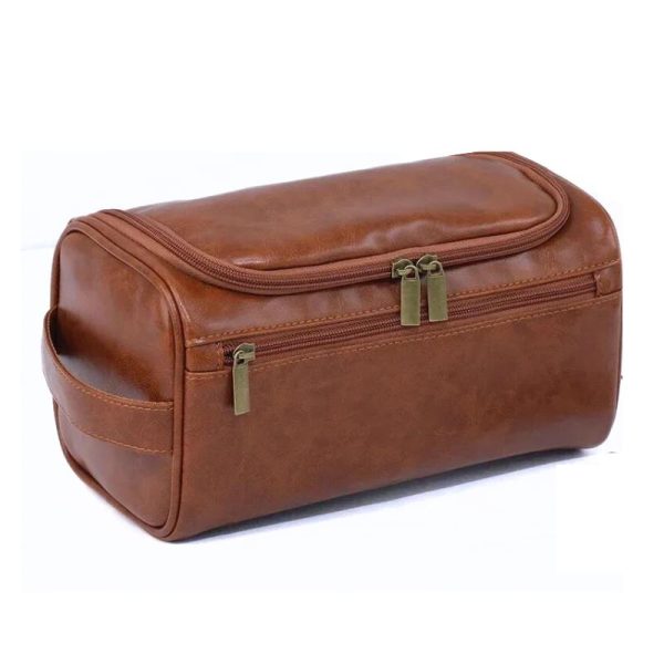 trousse_toilette_vintage_homme_marron_profil2.jpg Trousse de Toilette Vintage Homme