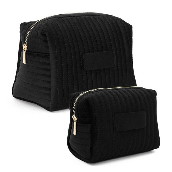 troute_toilette_personnalisee_prenom_noire.jpg Trousse de Toilette Molletonnée à Personnaliser