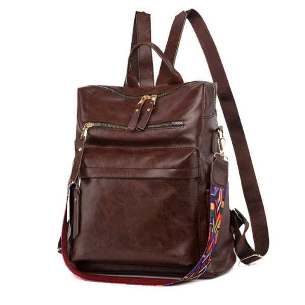 vue_de_biais_du_sac_a_dos_femme_vintage.jpg Sac à Dos Femme Vintage Cuir PU