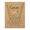 Bijoux d'anniversaire présentés sur carte