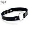 Collier ras du cou en cuir PU style gothique punk
