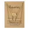 Bijoux d'anniversaire présentés sur carte