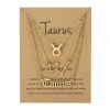 Bijoux d'anniversaire présentés sur carte