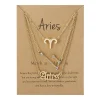 Bijoux d'anniversaire présentés sur carte