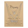 Bijoux d'anniversaire présentés sur carte