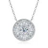 Collier avec pendentif en moissanite
