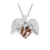 Collier avec pendentif cœur et texte personnalisé