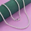 Nouveau collier tendance en argent