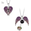 Collier avec pendentif cœur et texte personnalisé