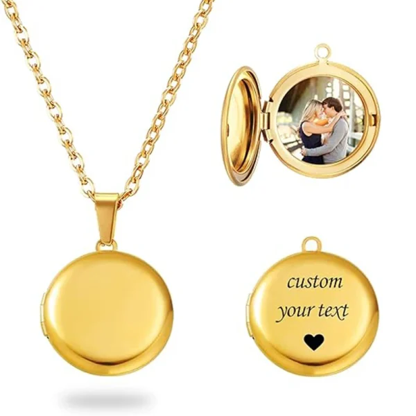 Collier médaillon personnalisé pour femme