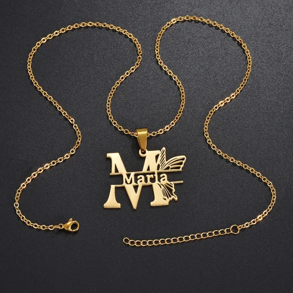 Collier personnalisé Treebud avec prénom et motif