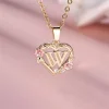 Collier avec pendentif lettre (A-Z) et motif floral
