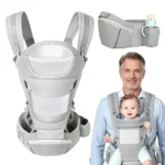 Porte-bébé avec siège d'appoint (hip seat)