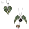 Collier avec pendentif cœur et texte personnalisé