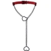 Collier ras-de-cou en cuir noir avec pendentif cœur