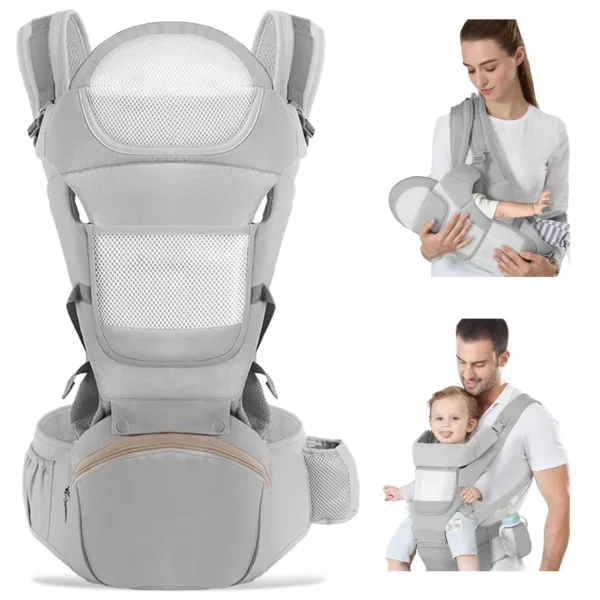 S6ec741a475d54821be5bc03270f7a41a8.webp Porte-bébé 6 en 1 avec assise sur la hanche