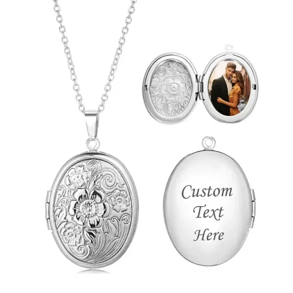 Collier médaillon personnalisé pour femme