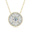 Collier avec pendentif en moissanite