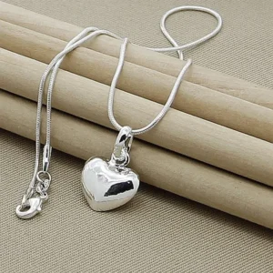 Collier raffiné en argent sterling 925