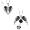 Collier avec pendentif cœur et texte personnalisé