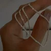 Nouveau collier tendance en argent