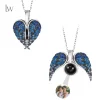 Collier avec pendentif cœur et texte personnalisé