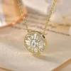 Collier avec pendentif en moissanite